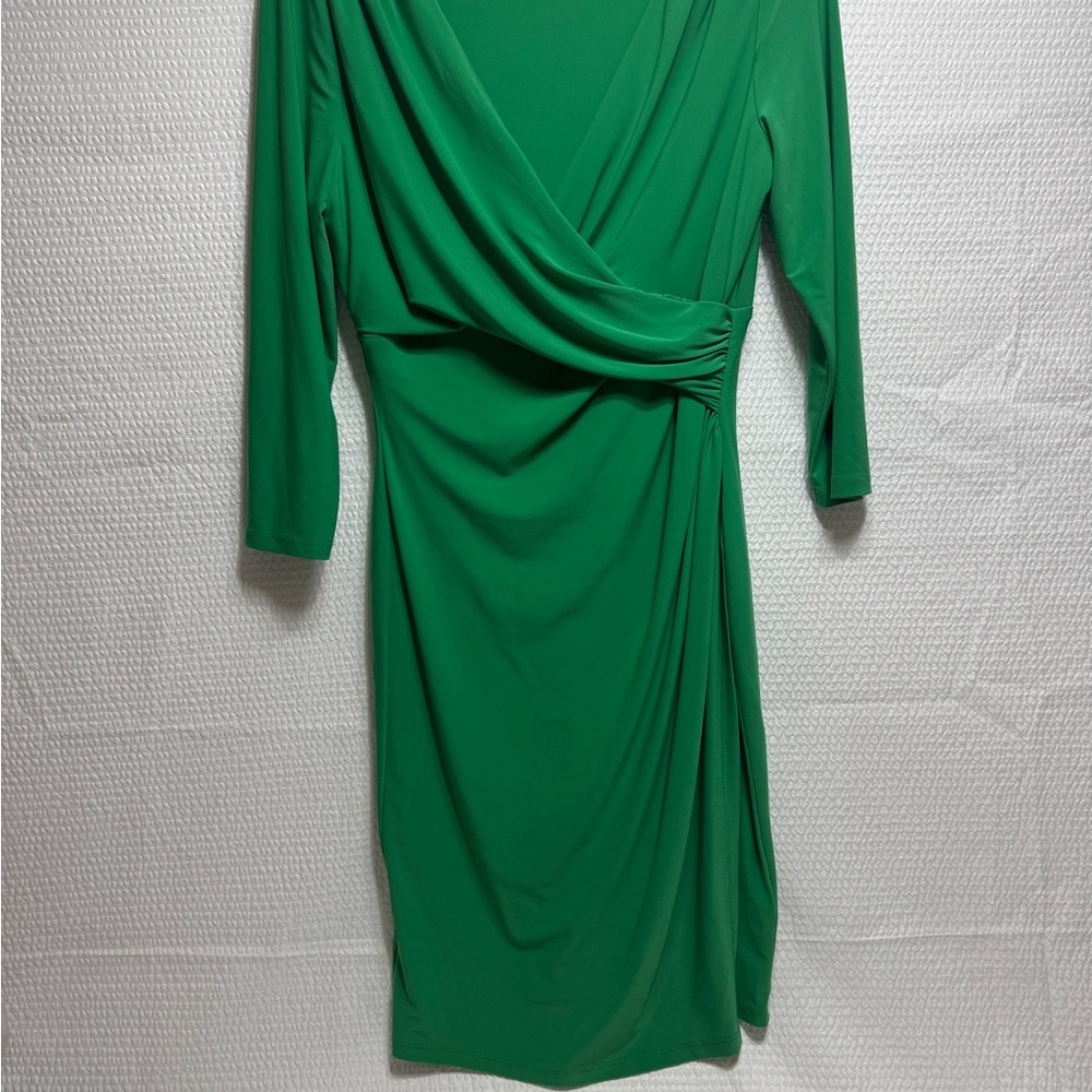 Ralph Lauren Vibrant Green Long Sleeve Dress